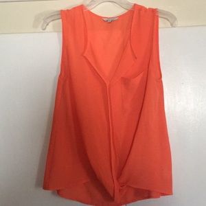 Orange top with cute front design